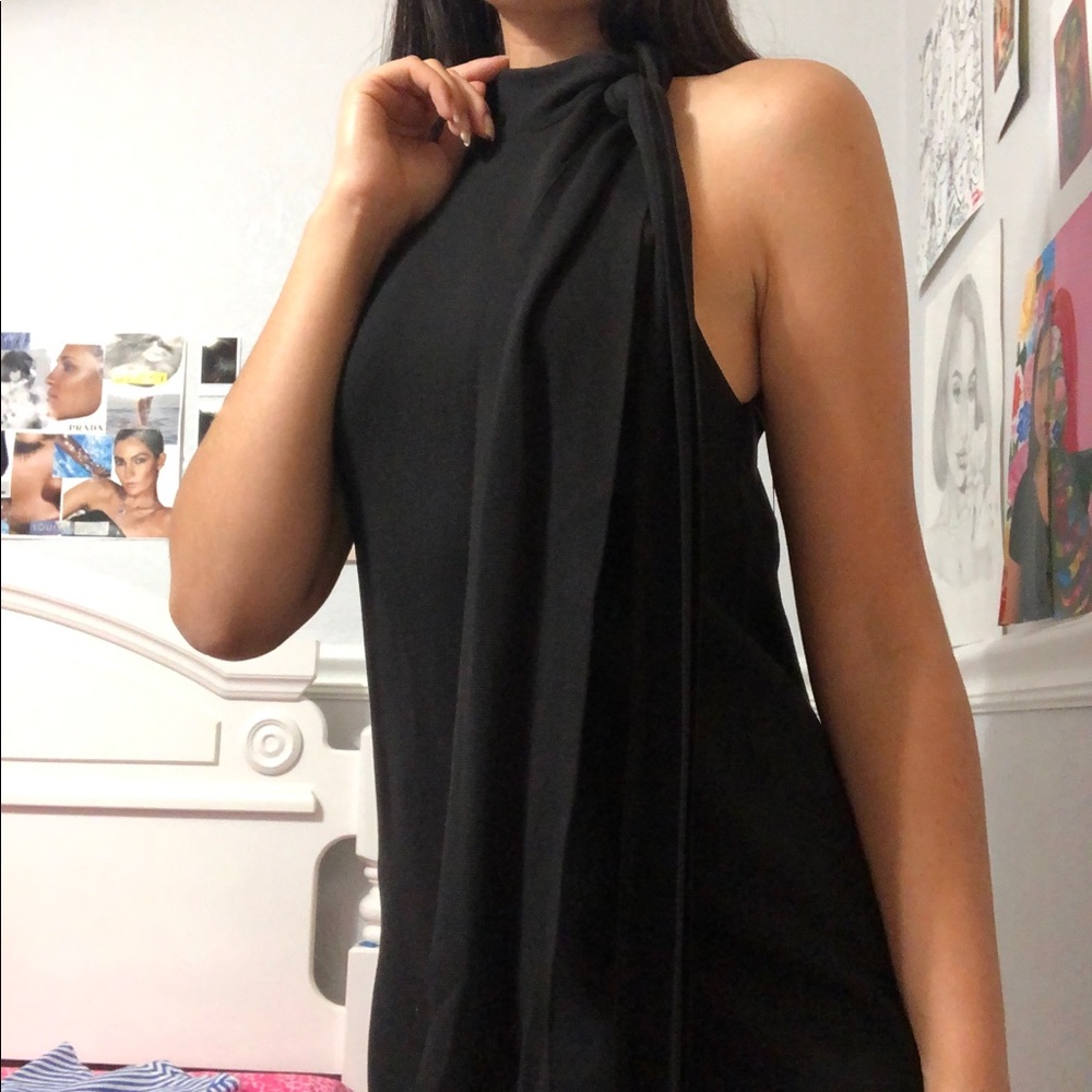 Zara Knit High neck tie dress🦋